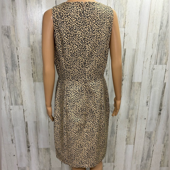 J. Crew Factory Animal Print Sheath Dress - Picture 4 of 8